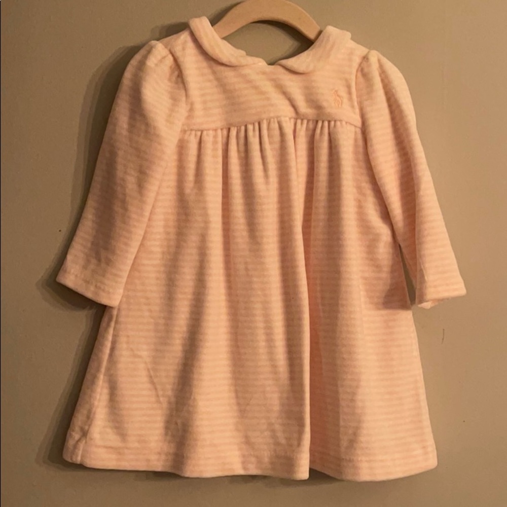 Velvet polo girls dress